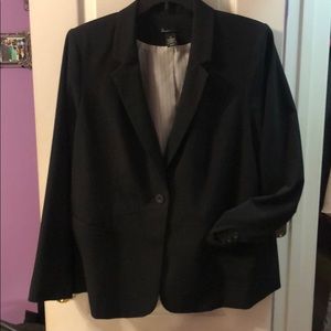 Lane Bryant black tailor cut blazer